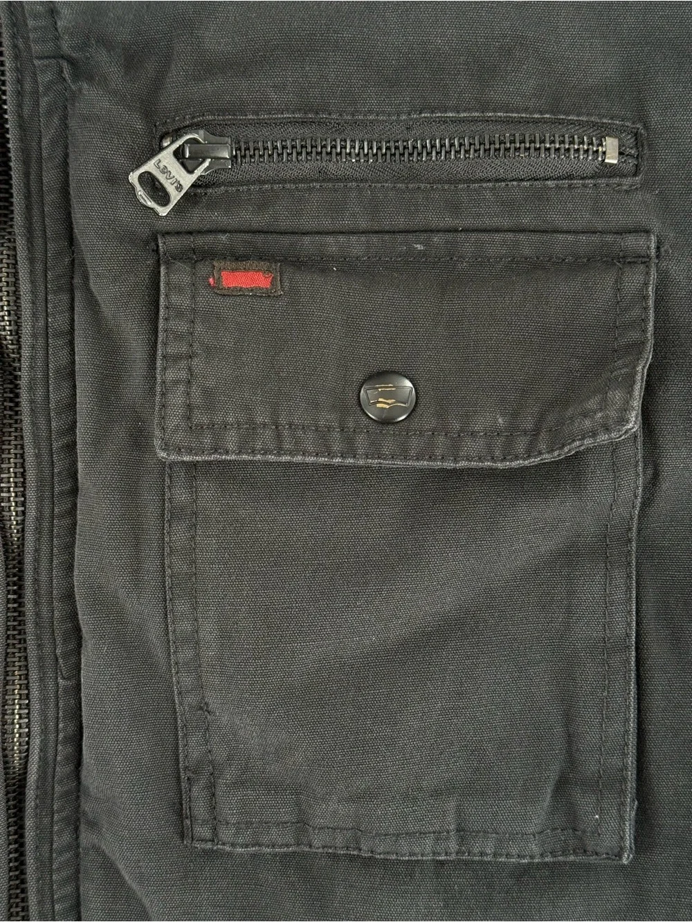 Levi’s Women’s Black Quilted Utility Field Jacket Size M